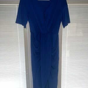 Elegant Blue Women's Dress